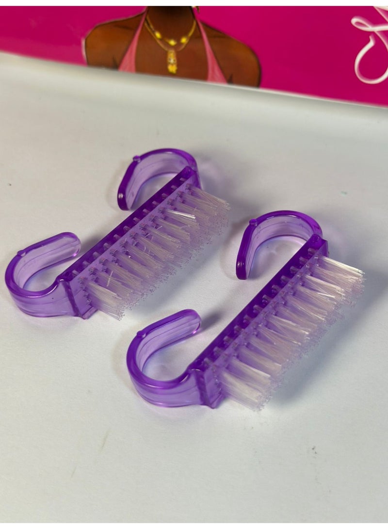 maya accessories Manicure & Pedicure Nail BrushKit may vary color 2PCS - Image 1